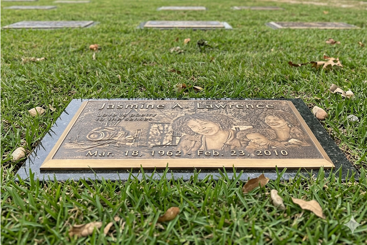 WMFBS-03 Flat Bronze on Granite Memorialsfor an individual