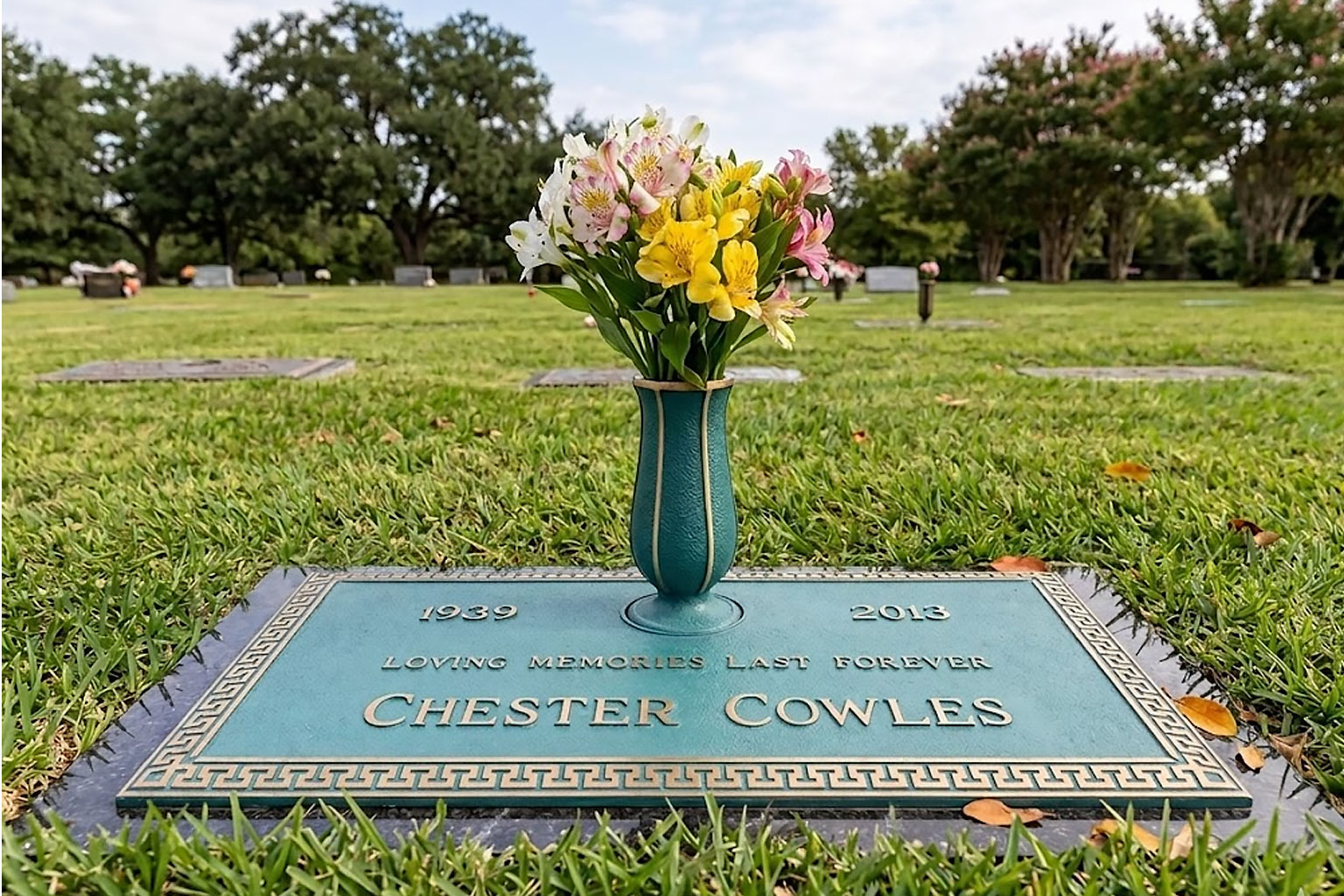 WMFBS-04 F Flat Bronze on Granite Memorials for an individual