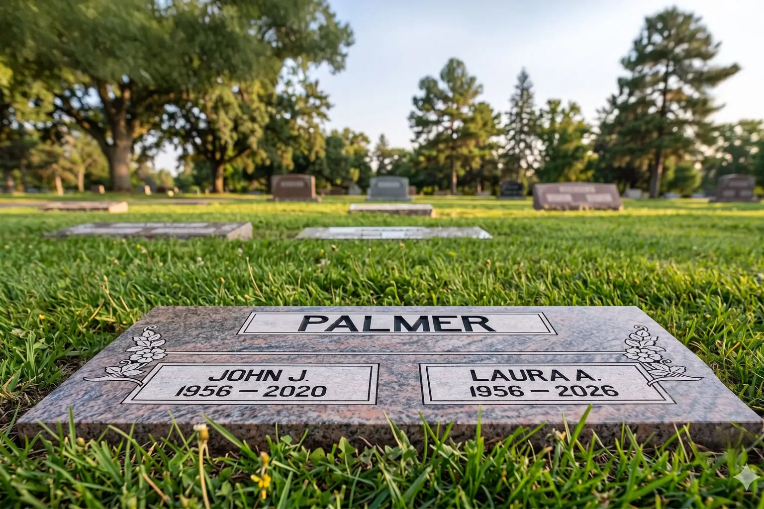 WMFGDI-07 Flat Marker Double Interment