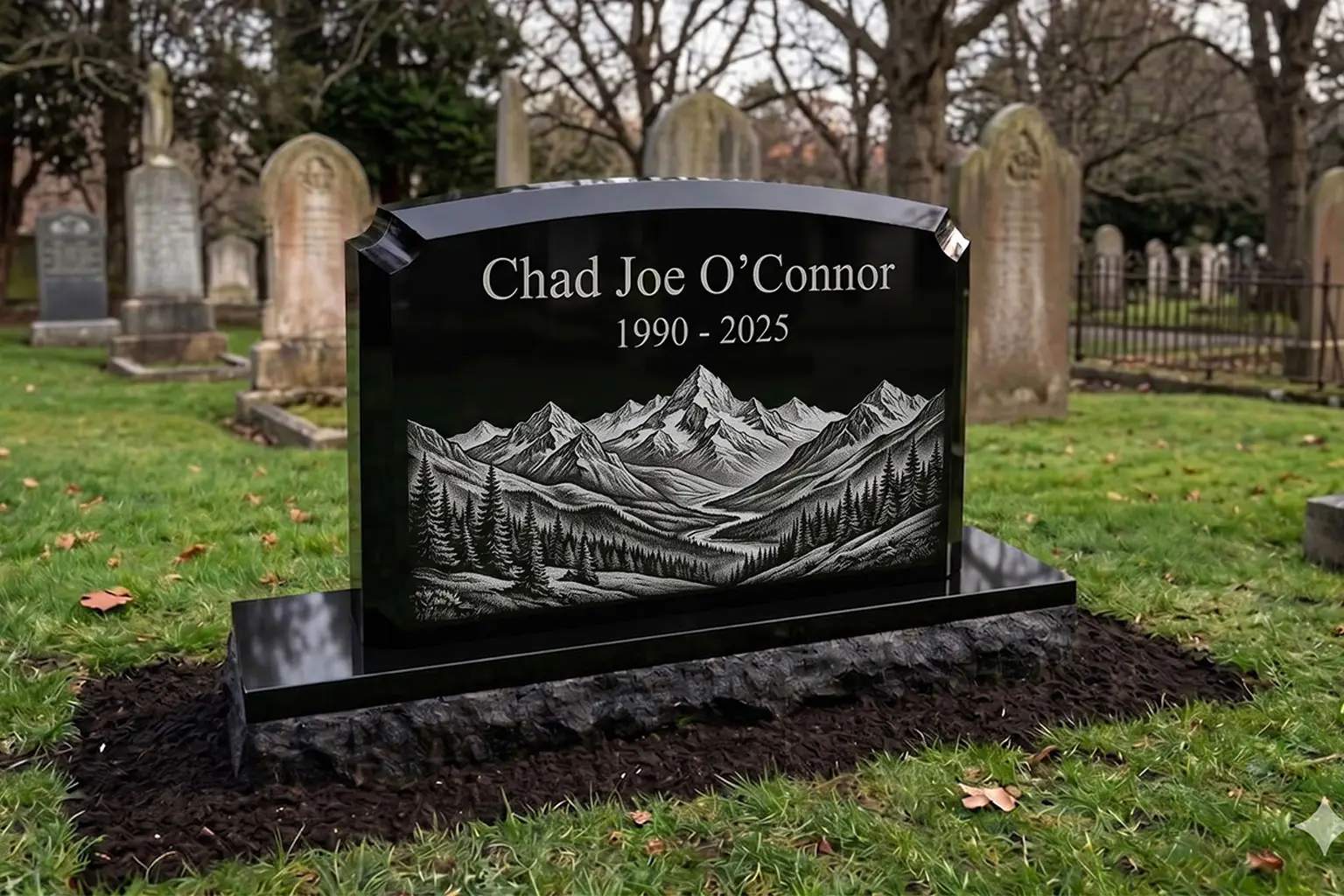 02 - Laser Etching Examples from Moore Monuments in Dallas, Texas