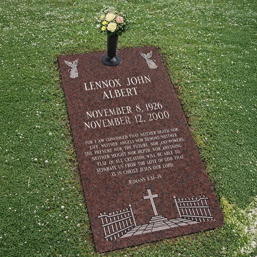 WMLS-08 Single ledger memorials for one person