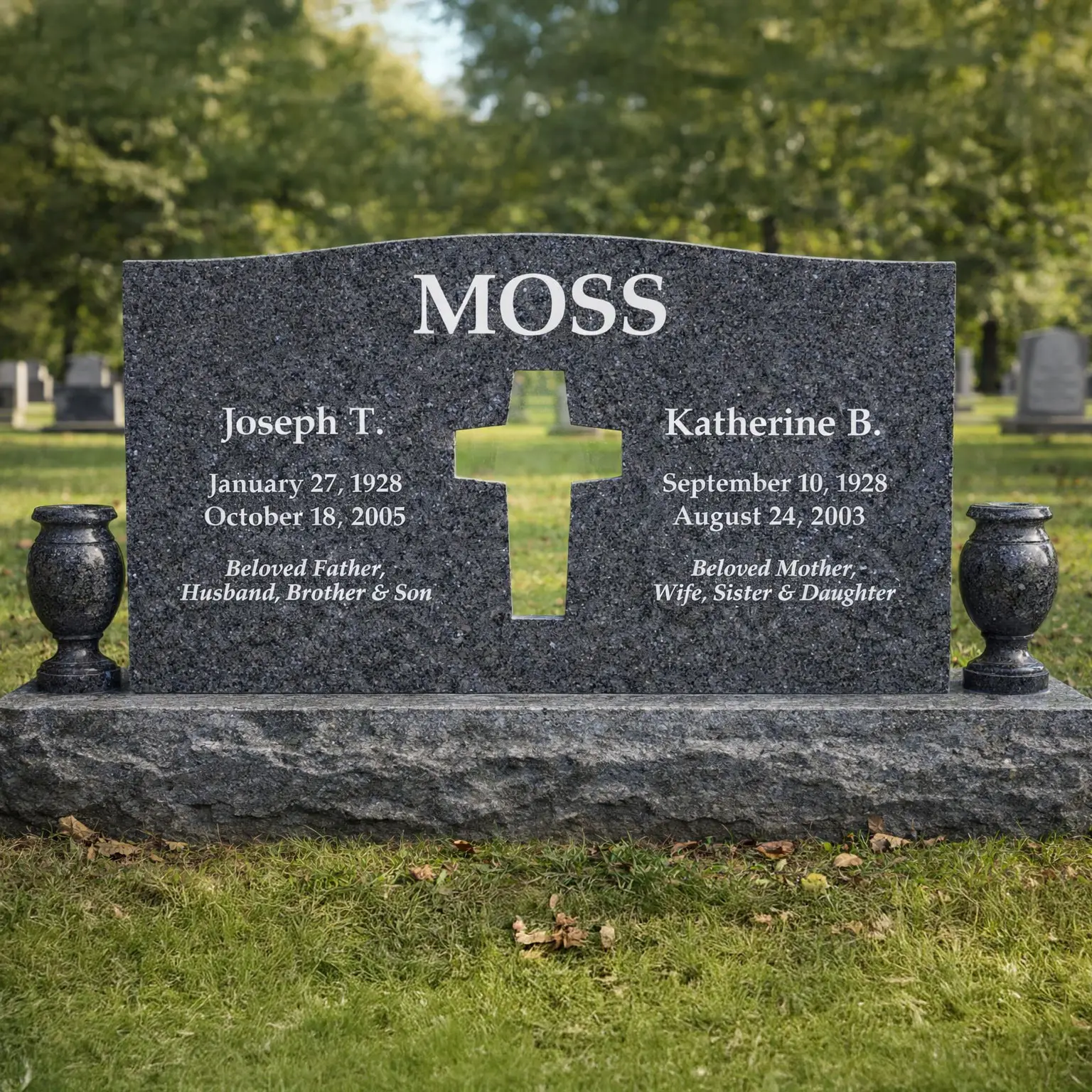 WMUGC-17 Upright Monuments for companions or two people